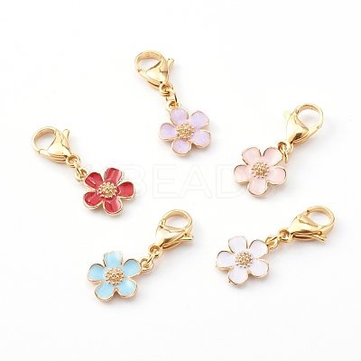 Zinc Alloy Enamel Pendants HJEW-JM00432-1