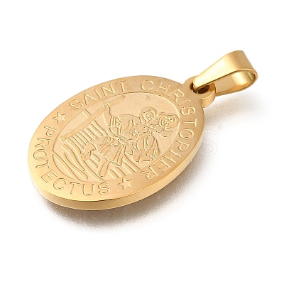 304 Stainless Steel Pendants STAS-K394-04G-09-1