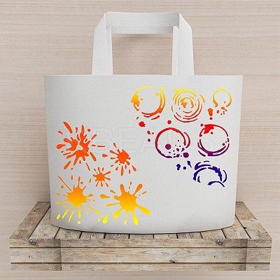 2Pcs 2 Style Custom Acrylic Tie-Dye Template DIY-CP0008-78G-1