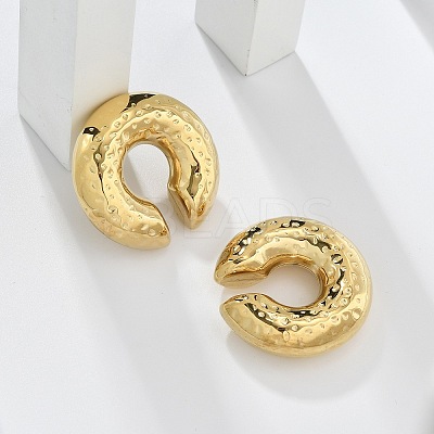 304 Stainless Steel C-Shaped Cuff Earrings for Women EJEW-M068-06G-1