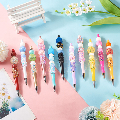 8Pcs Star Sequin Ball-Point Pen FIND-TA0006-15H-1