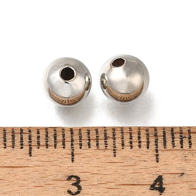 Rack Plating Brass Beads KK-K373-08C-P-1