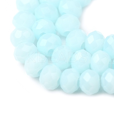 Faceted Rondelle Glass Beads Strands X-GLAA-I033-3mm-11-1