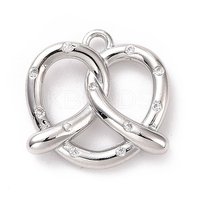 Eco-friendly Brass Micro Pave Cubic Zirconia Pendants KK-D079-20P-01-1