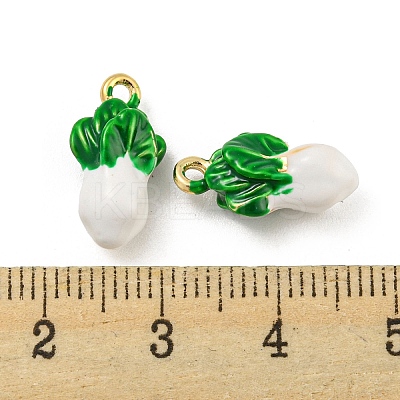 Brass Enamel Pendants KK-P258-17C-G-1