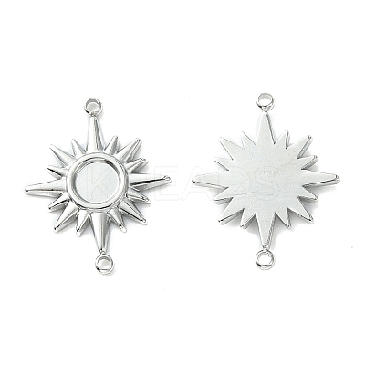 Non-Tarnish 304 Stainless Steel Cabochon Connector Settings LS-STAS-L269-066P-1