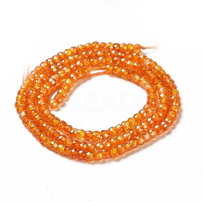 Cubic Zirconia Bead Strands ZIRC-G001-01A-1
