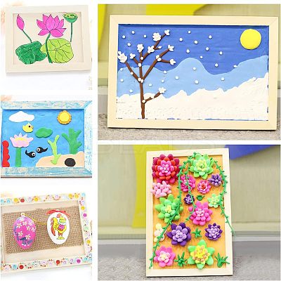 Wood Painting Canvas Panels WOOD-WH0109-07-1