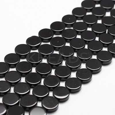 Natural Black Onyx Beads Strands G-P161-34-14x4mm-1