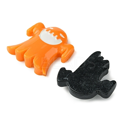 6Pcs 6 Styles Halloween Opaque Resin Decoden Cabochons CRES-FS0001-67-1