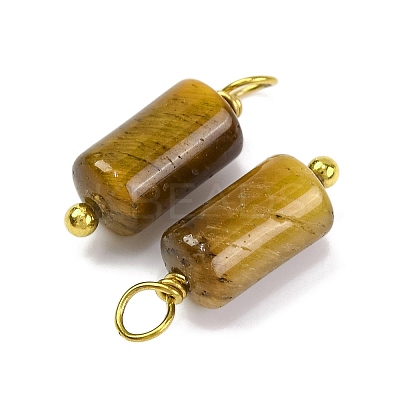 Natural Tiger Eye Cloumn Pendants LS-STAS-H221-04G-02-1