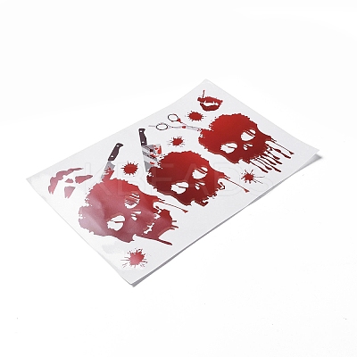 Halloween Theme PVC Static Stickers LS-DIY-F133-05-1