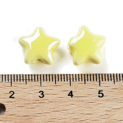 Glazed Porcelain Beads PORC-O005-02-1