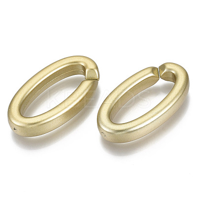 Opaque Spray Painted Acrylic Linking Rings OACR-S021-21A-B01-1