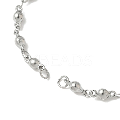 304 Stainless Steel Bar Link Chains Bracelet Making AJEW-JB01350-02-1
