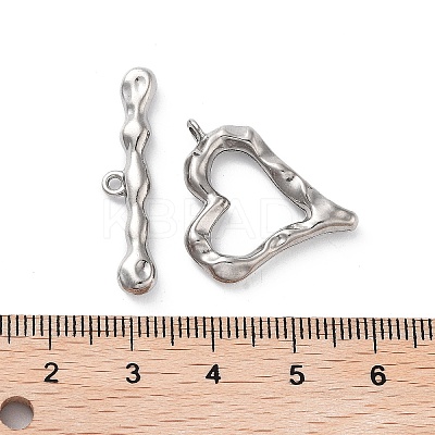 Non-Tarnish 304 Stainless Steel Toggle Clasps STAS-A092-08A-P-1