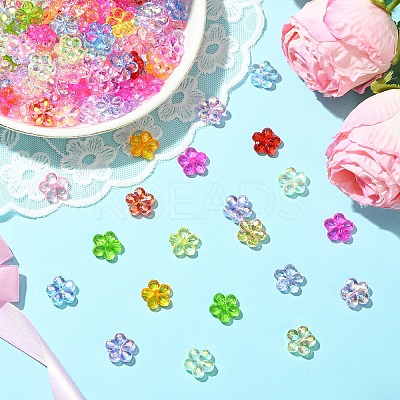 200Pcs Transaparent Acrylic Beads PACR-YW0001-47-1