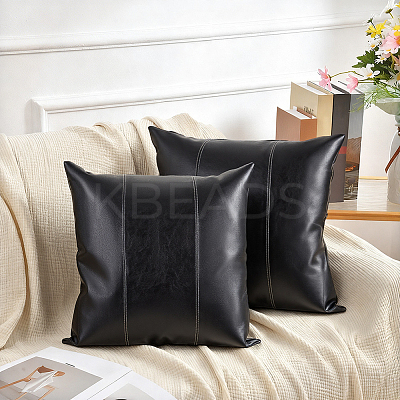 Square Imitation Leather Pillow Case AJEW-WH20006-406C-1