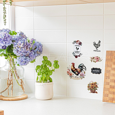 3 Sheets 3 Styles PVC Waterproof Decorative Stickers DIY-WH0404-077-1