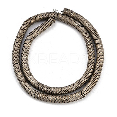Electroplated Synthetic Non-magnetic Hematite Beads Strands G-H020-M01-21-1