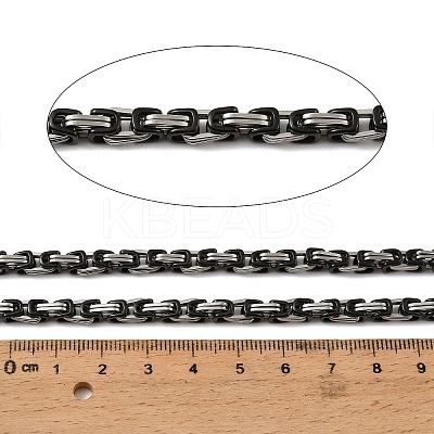 201 Stainless Steel Byzantine Chains SA-E001-14BP-06-1
