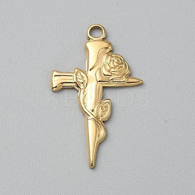 304 Stainless Steel Pendants STAS-WH0060-01-1