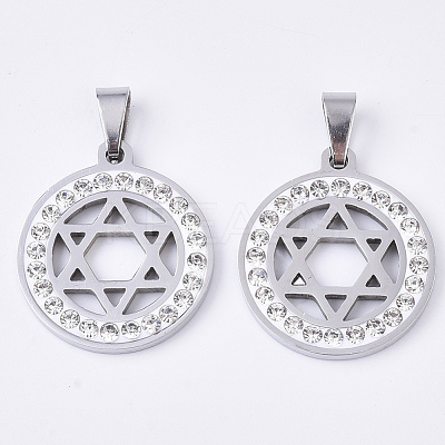 201 Stainless Steel Pendants STAS-N089-29P-1