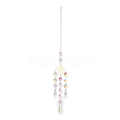 Brass Big Pendant Decorations LS-HJEW-M005-04F-G-1