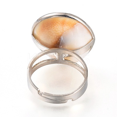 Adjustable Brass Cuff Rings RJEW-I067-02P-1