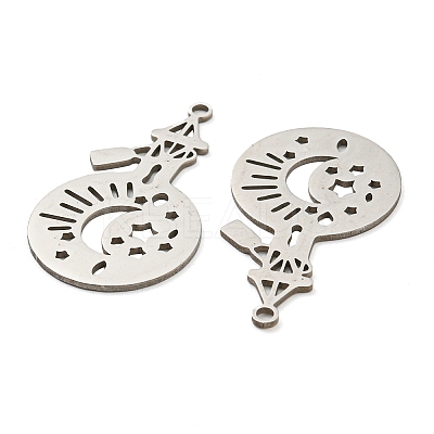 Non-Tarnish 201 Stainless Steel Pendants STAS-M318-06P-1