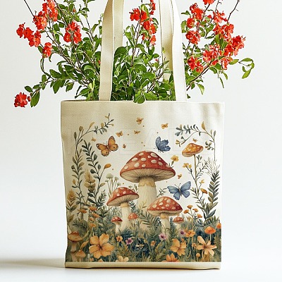 Canvas Women's Tote Bags ABAG-WH0056-003-1