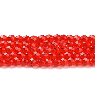 Transparent Glass Beads Strands GLAA-H021-04-25-1