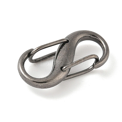 Alloy & Iron Double S Snap Hook Spring Keychain Clasps FIND-H049-02B-B-1