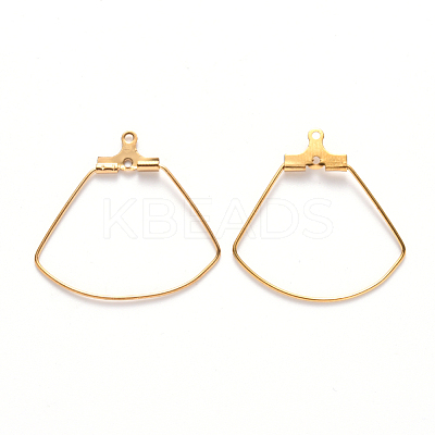 PVD Vacuum Plating 304 Stainless Steel Wire Pendants STAS-S103-03G-1