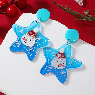 Christmas Acrylic Stud Earrings SK8065-2-1