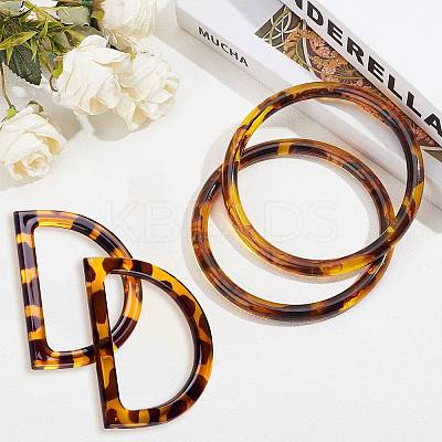 4 Pcs 2 Styles Resin Handles Replacement DIY-PH0005-12-1
