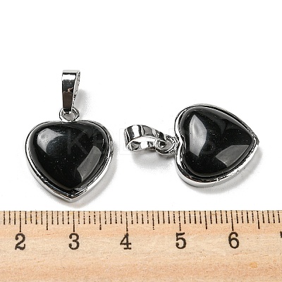 Natural Obsidian Pendants G-I358-A24-1