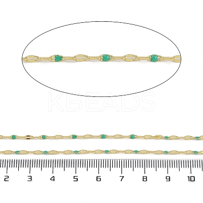 Rack Plating Brass Dapped Chains AJEW-Q153-02G-07-1