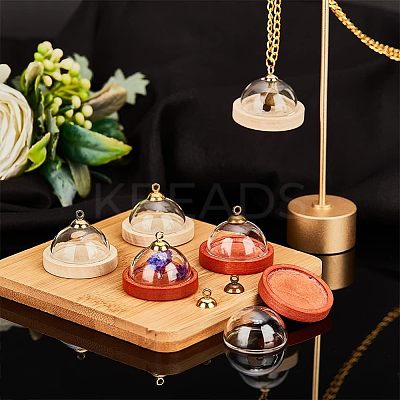 10Pcs Mini Glass Cloche Dome Covers DJEW-NB0001-24A-1