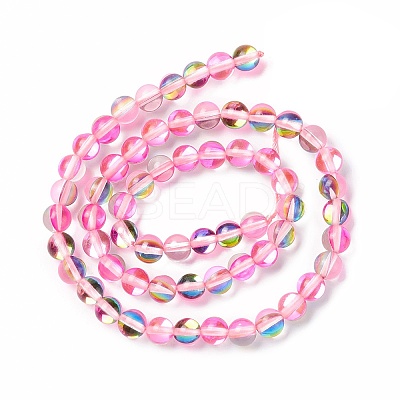 Synthetic Moonstone Beads Strands G-E573-02A-17-1