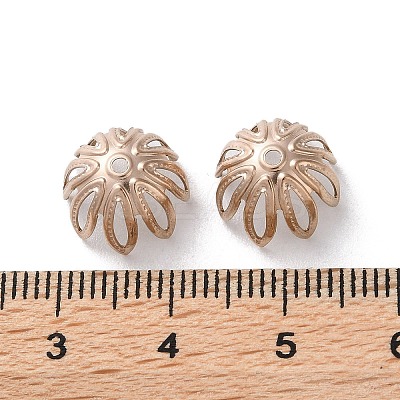 Ion Plating(IP) 304 Stainless Steel Bead Caps STAS-Z062-02RG-1