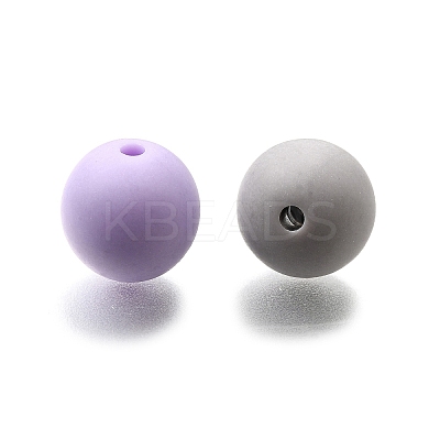 Frosted Opaque Acrylic Beads OACR-S071-03C-1