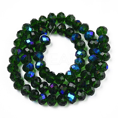 Electroplate Glass Beads Strands LS-EGLA-A034-T8mm-L27-1