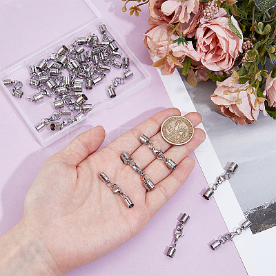 12Pcs 3 Styles Stainless Steel Lobster Claw Clasps STAS-PH0006-85B-1