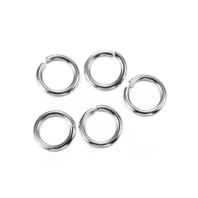 Tarnish Resistant 304 Stainless Steel Open Jump Rings X-STAS-D448-098P-6mm-1
