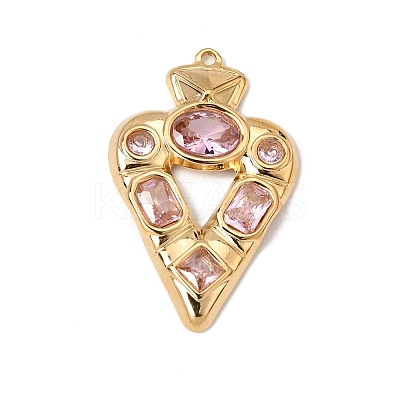 304 Stainless Steel Rhinestone Pendants SA-CBAA9A2-01G-02-1