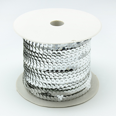 Plastic Paillette Beads PVC-Q085-4mm-1-1