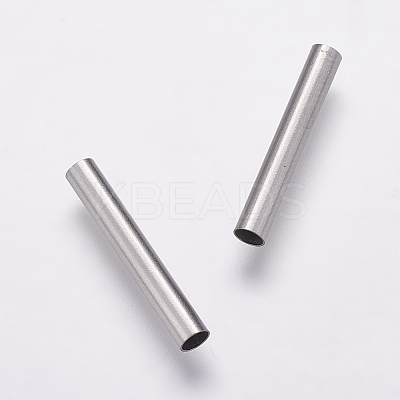 Tarnish Resistant 304 Stainless Steel Tube Beads STAS-P161-02-20mm-1
