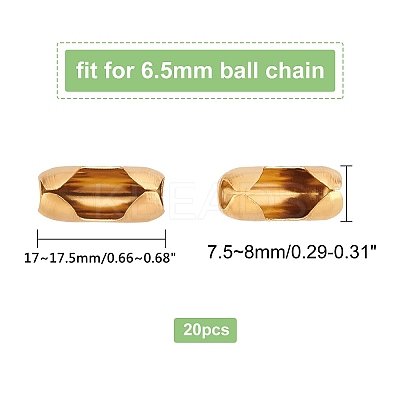 304 Stainless Steel Ball Chain Connectors STAS-UN0013-69G-1
