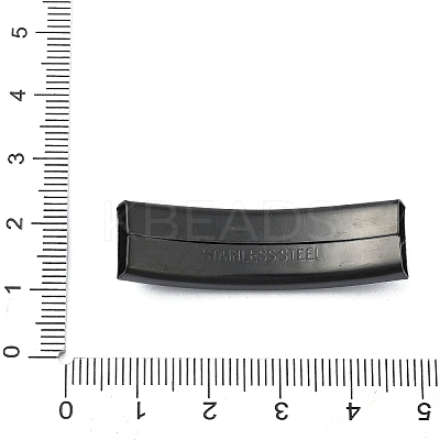 304 Stainless Steel Slide Charms/Slider Beads STAS-H219-13EB-1